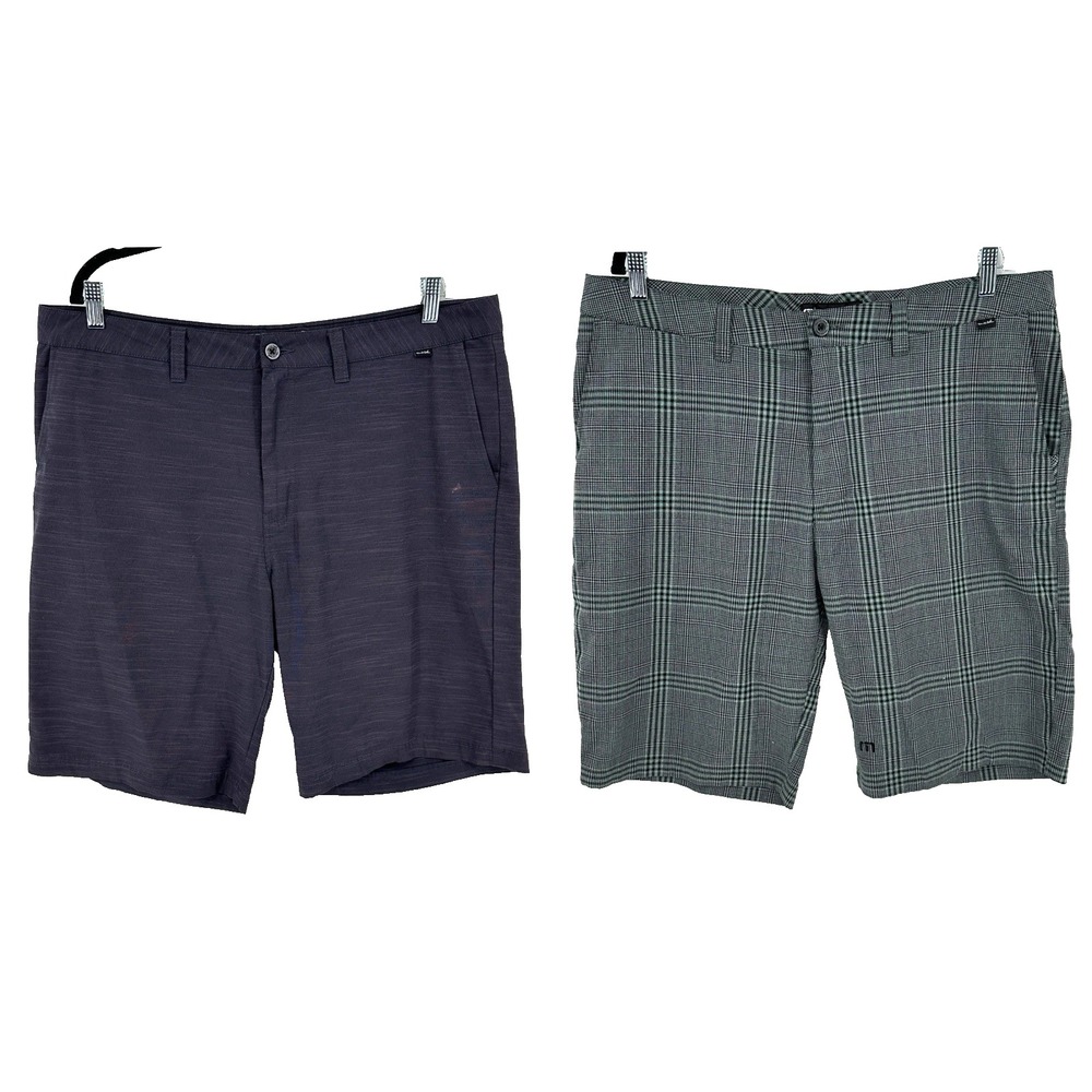 Lot of 2 TravisMathew Men's Golf Shorts Size 38 Performance Stretch Black Gray